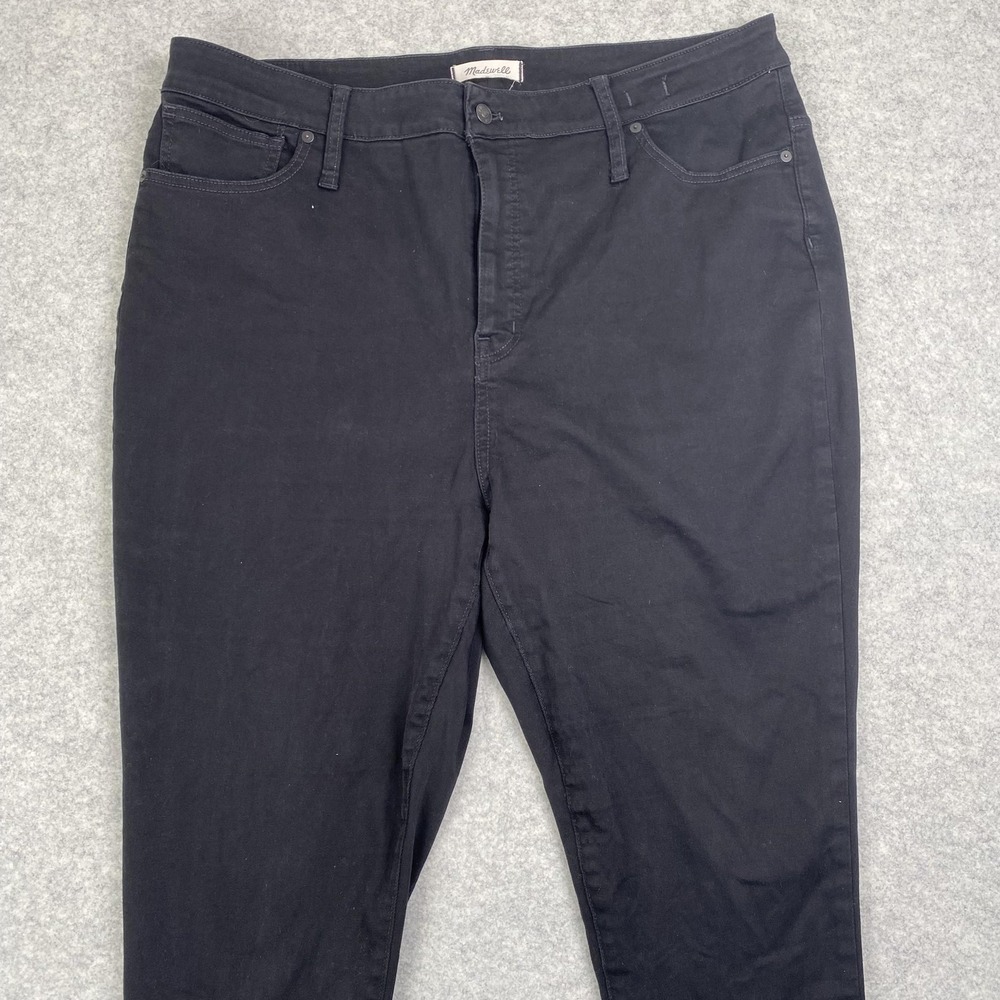 Madewell Jeans Womens 36 (40x27) Black Curvy High Rise Skinny Stretch Denim